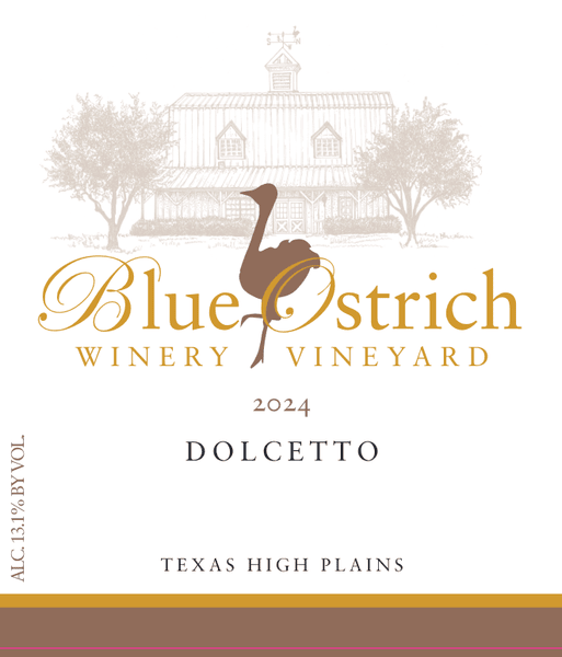 Blue Ostrich Winery and Vineyard Dolcetto 2024