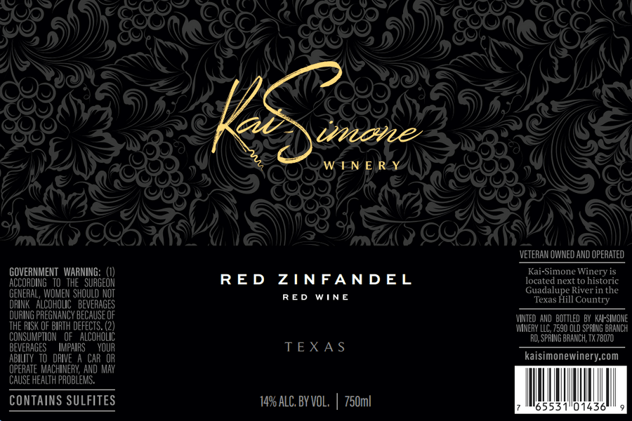 Kai Simone Winery Red Zinfandel NV