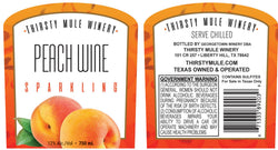 Thirsty Mule Winery Sweet Peach Sparkling NV