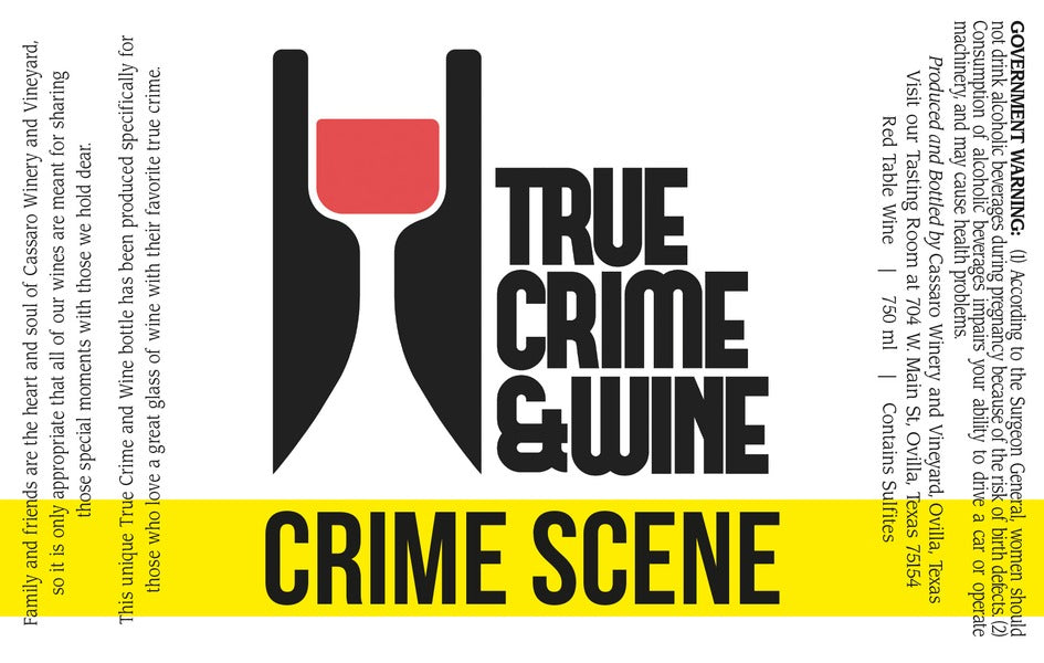 Cassaro Winery Cassaro Crime Scene Teroldego NV