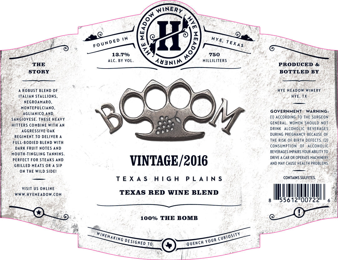 Hye Meadow Winery Boooom Red 2016