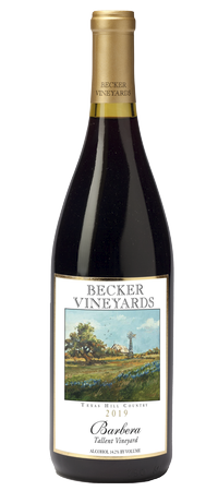Becker Vineyards Barbera Tallent Vineyards Texas Hill Country 2019