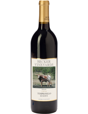 Becker Vineyards Tempranillo Reserve 2020