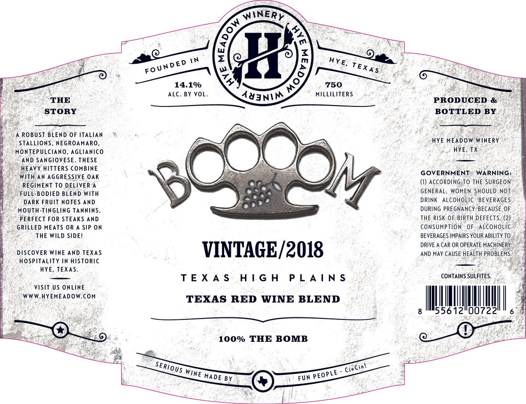 Hye Meadow Winery Boooom Red 2018