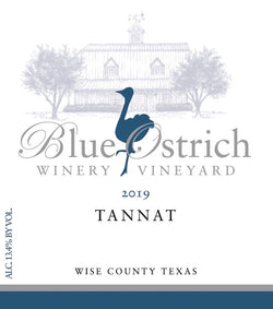 Blue Ostrich Winery and Vineyard Tannat 2019