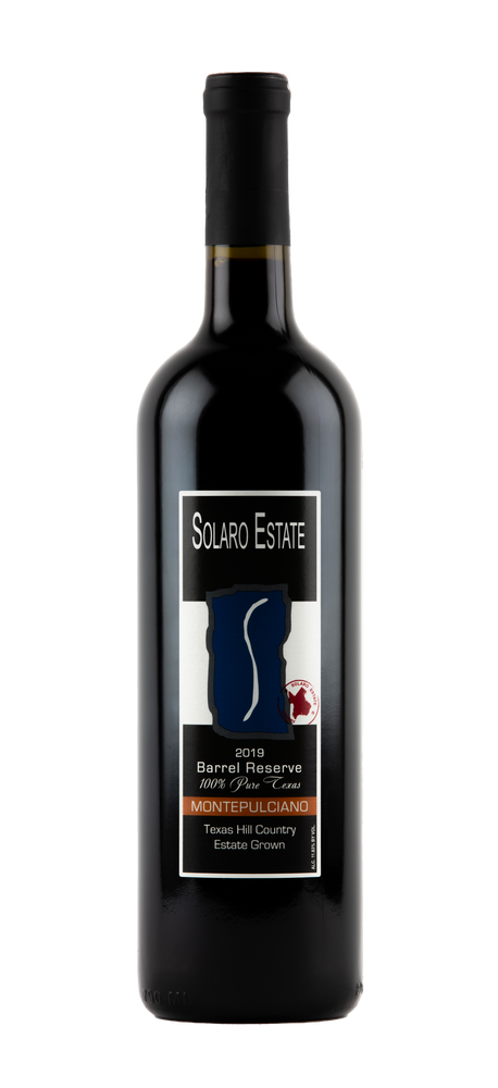Solaro Estate Winery Barrel Reserve Montepulciano 2019
