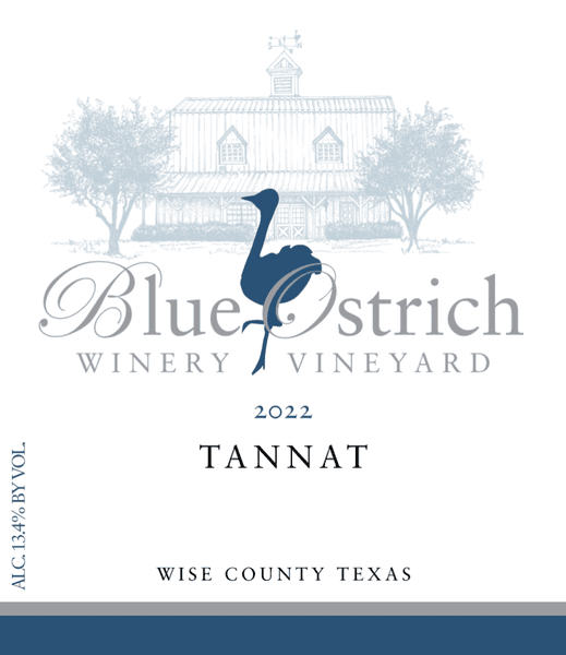 Blue Ostrich Winery and Vineyard Tannat 2022