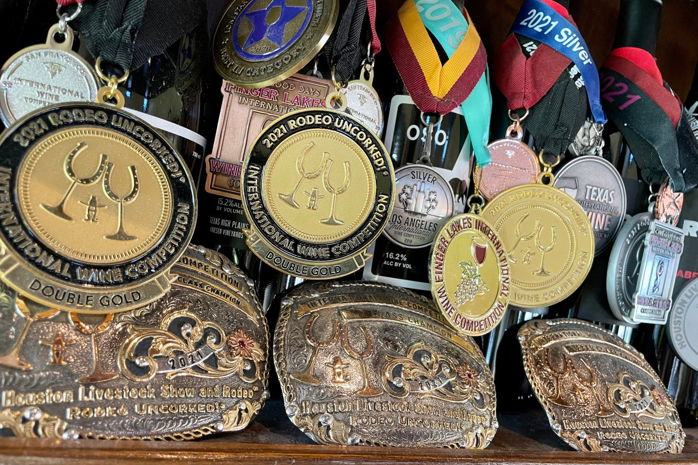 Award medals earned by Texas wines