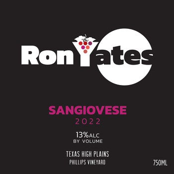 Ron Yates Wines Sangiovese 2022