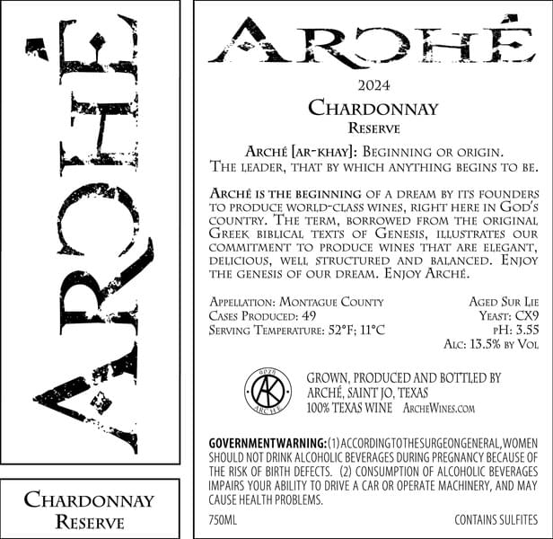 Arché Chardonnay Reserve
