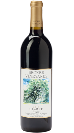 Becker Vineyards Claret Red Blend 2017