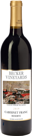 Becker Vineyards Cabernet Franc Reserve Texas High Plains 2019