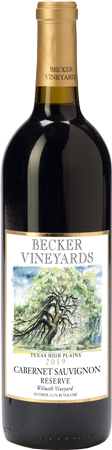 Becker Vineyards Cabernet Sauvignon Reserve Wilmeth Vineyard Texas High Plains 2019