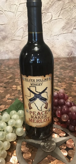 Silver Dollar Winery Peace Maker Merlot Reserve Texas 2014