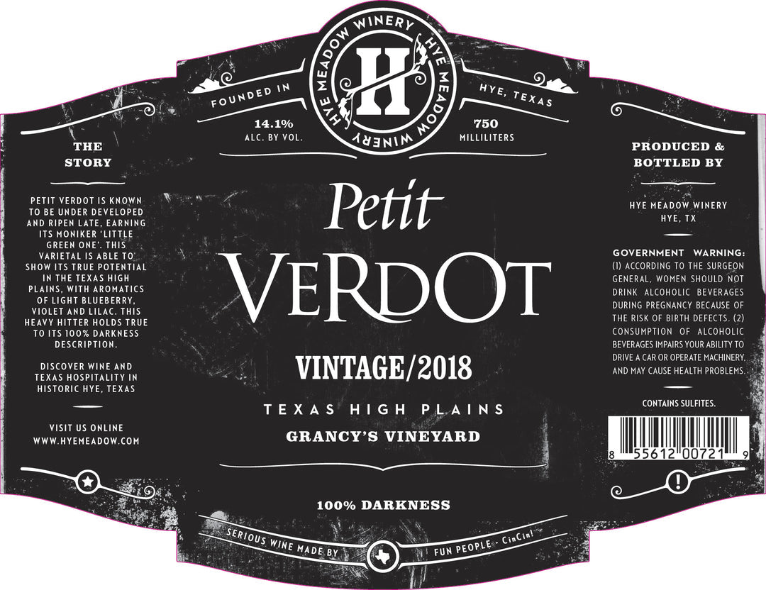 Hye Meadow Winery Petit Verdot 2018