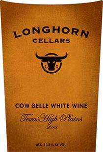 Longhorn Cellars Cow Belle White Wine 2018