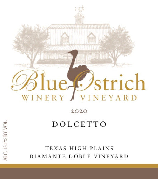 Blue Ostrich Winery and Vineyard Dolcetto 2020