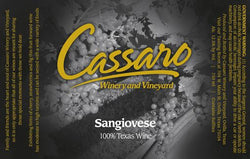 Cassaro Winery Sangiovese NV