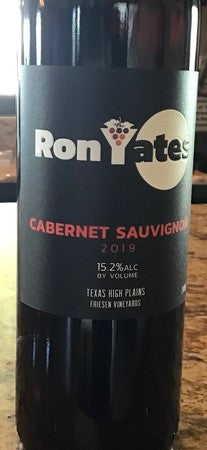 Ron Yates Cabernet Sauvignon Friesen Vineyards 2019
