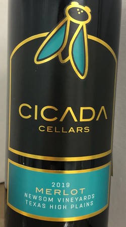 Cicada Cellars Merlot 2019 2019