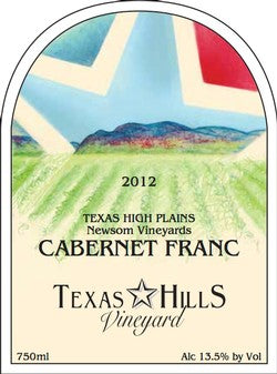 Texas Hills Vineyard Cabernet Franc 2012