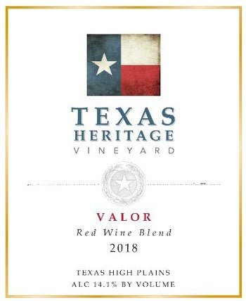 Texas Heritage Vineyard Valor 2018