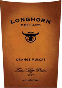 Longhorn Cellars Orange Muscat Texas High Plains 2021