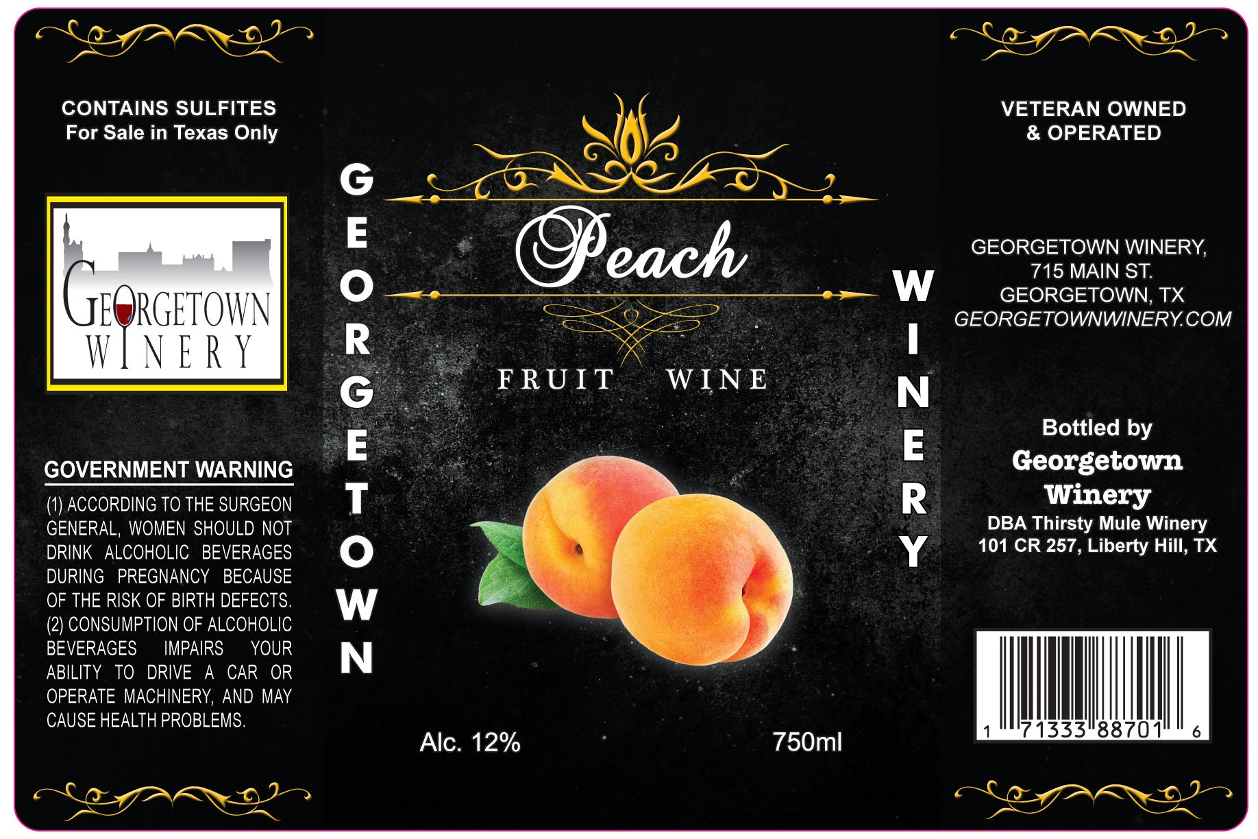 Georgetown Winery Peach NV